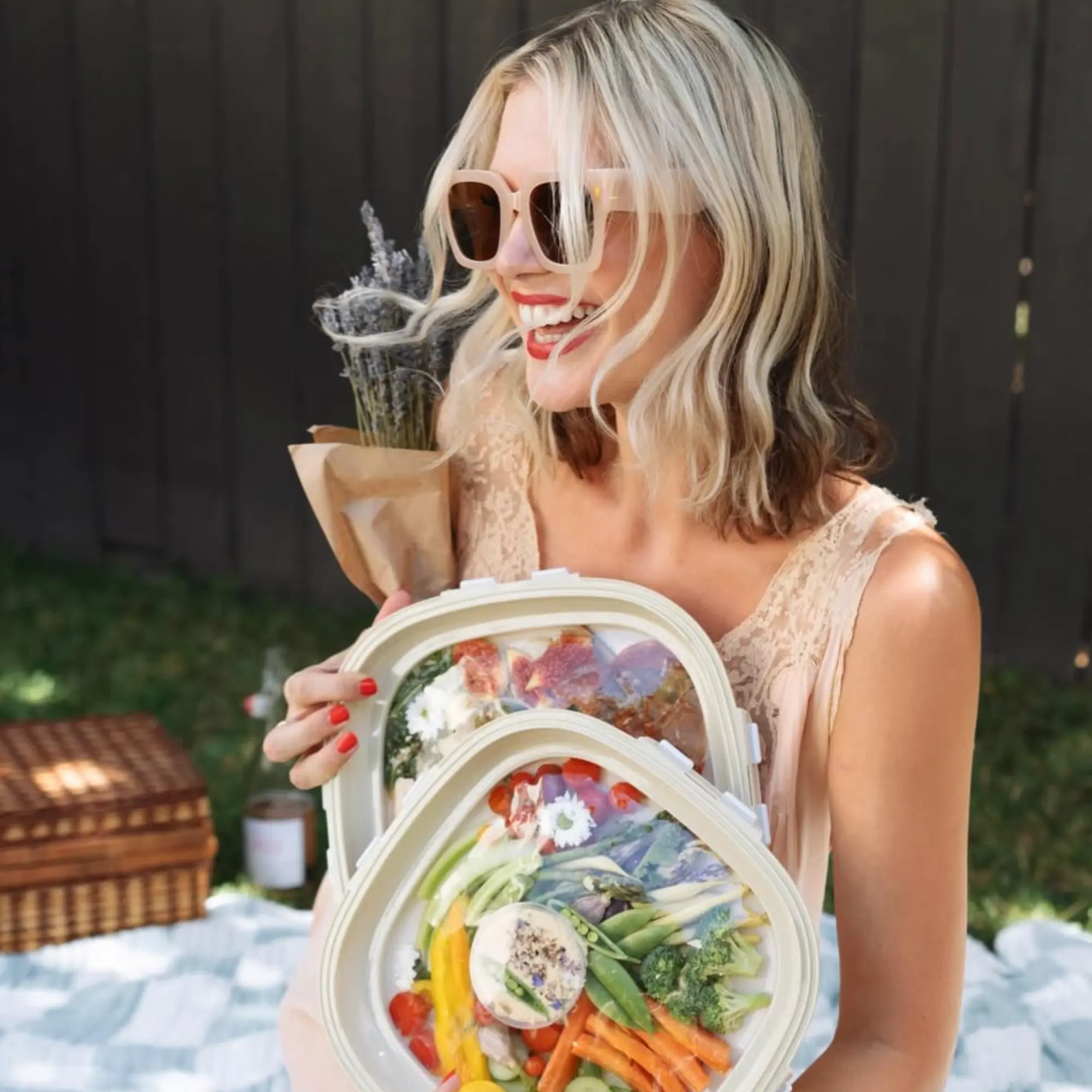 Crudités food storage container