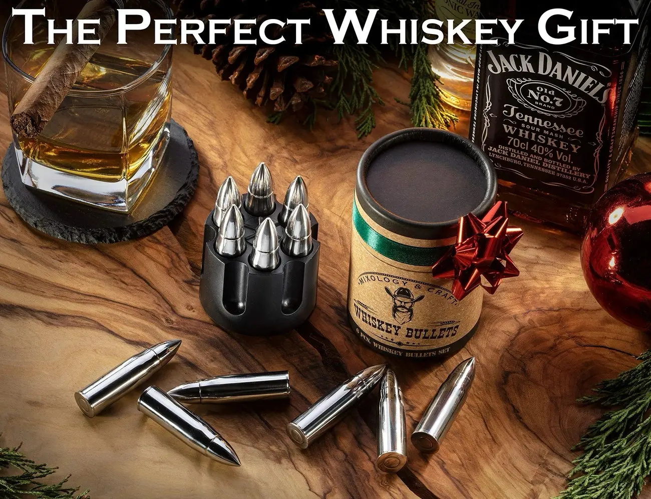 Bullet Whiskey Stones Set