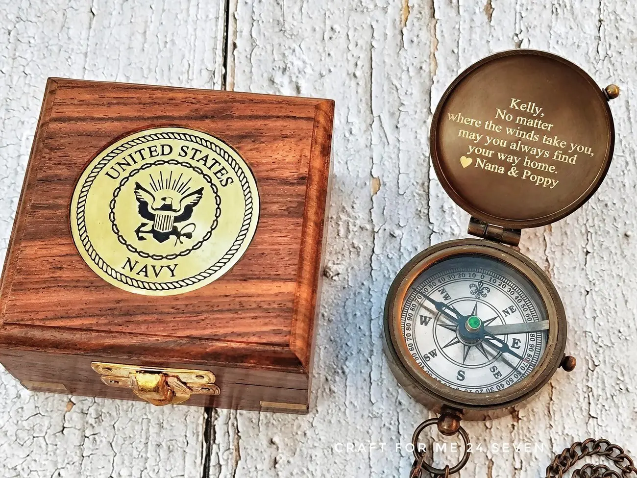 Custom Engraved Compass