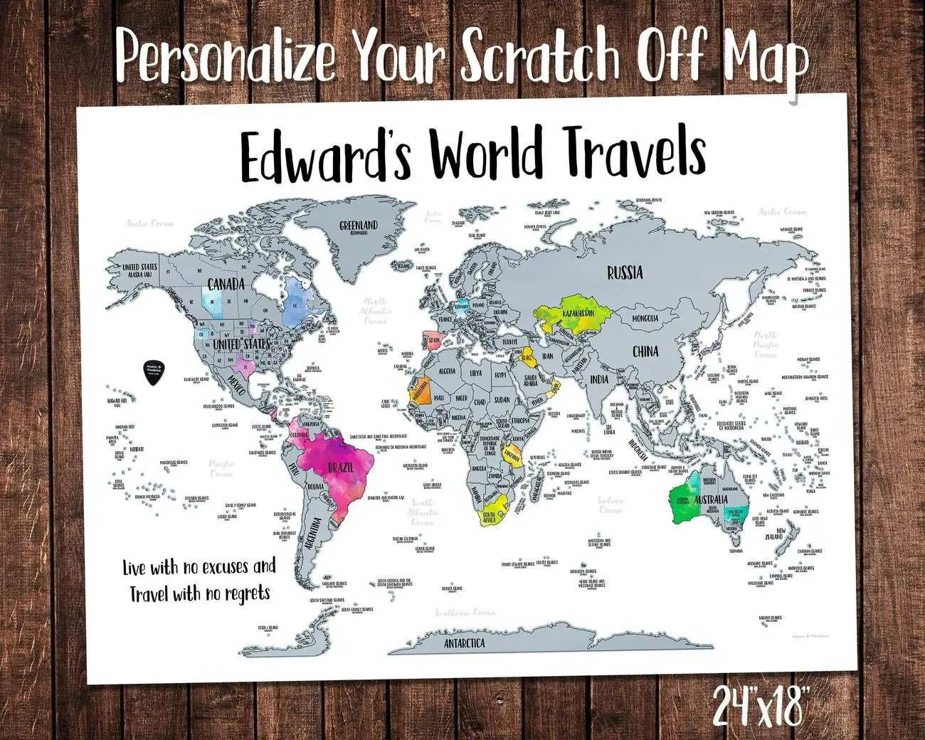 Scratch-Off World Map