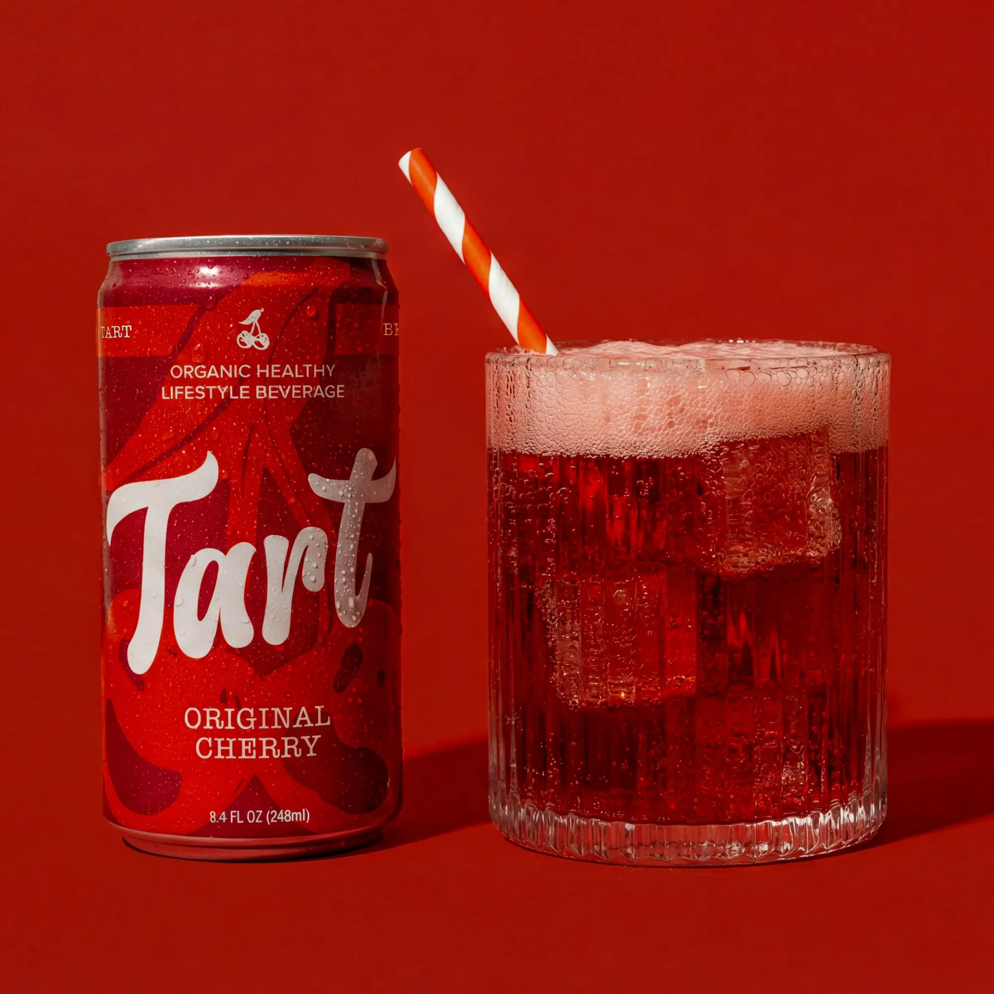 Tart tart cherry mineral water