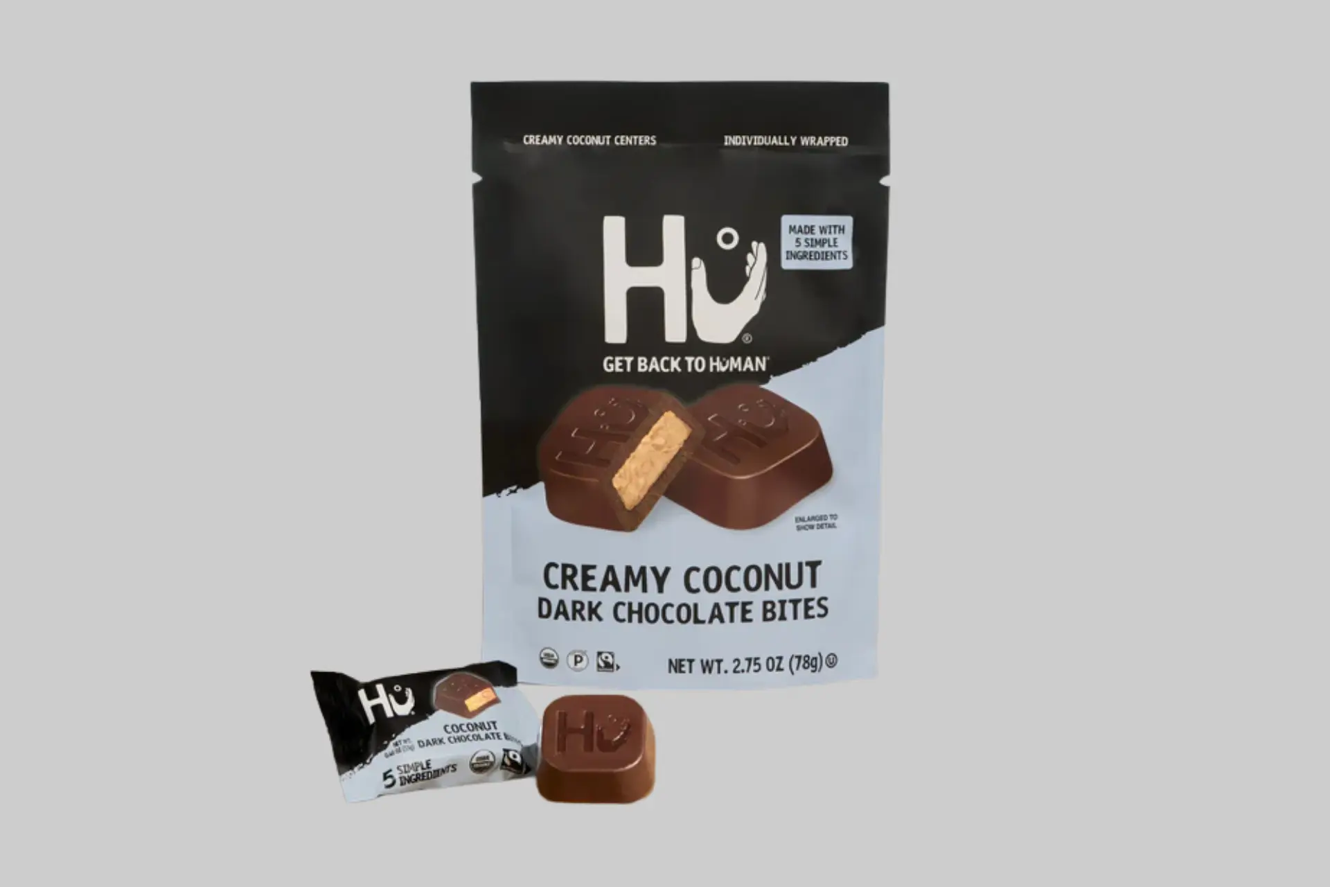 Hu Kitchen Creamy Coconut Dark Chocolate Bites
