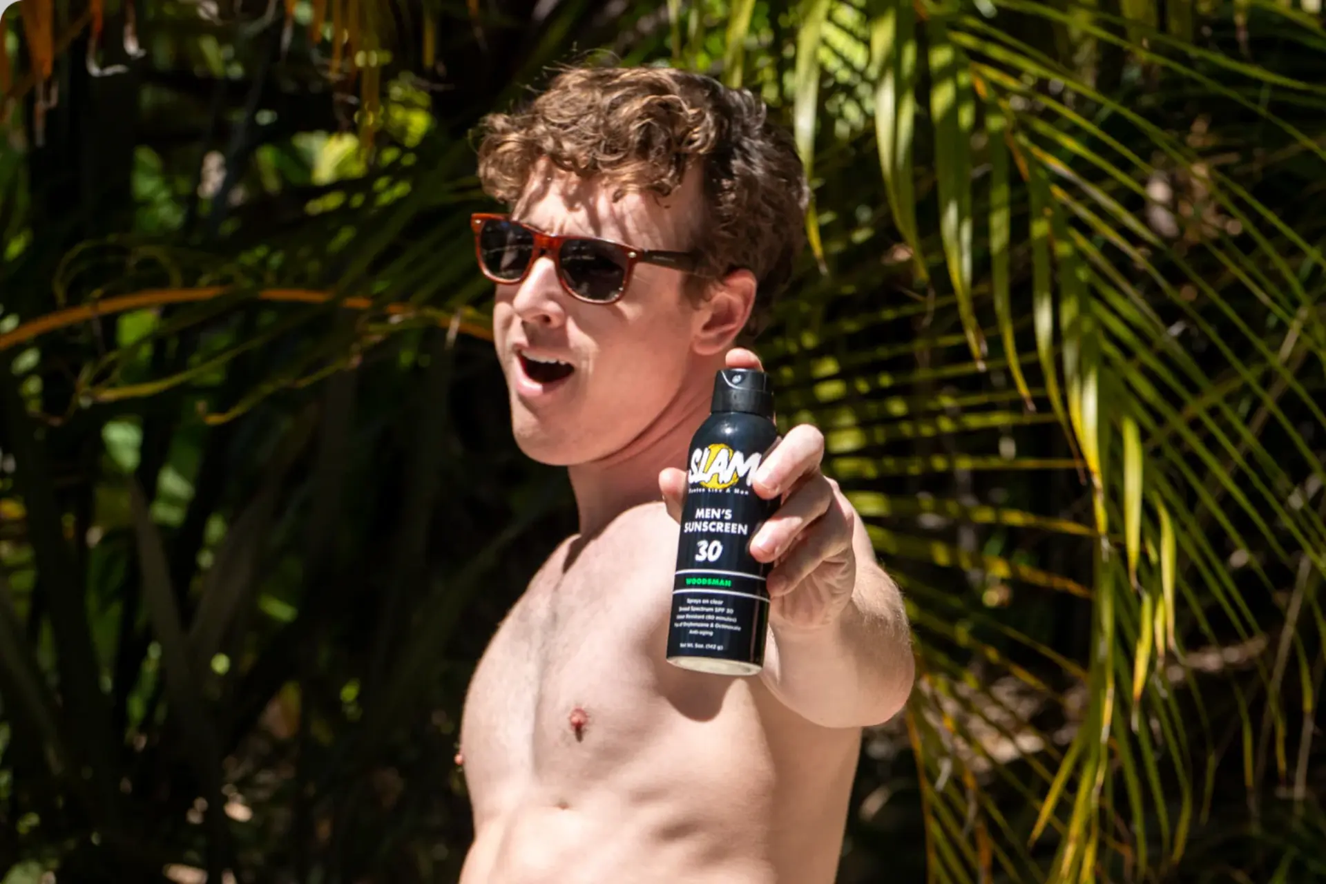 Slam Lotion Men's Scented Sunscreen Spray