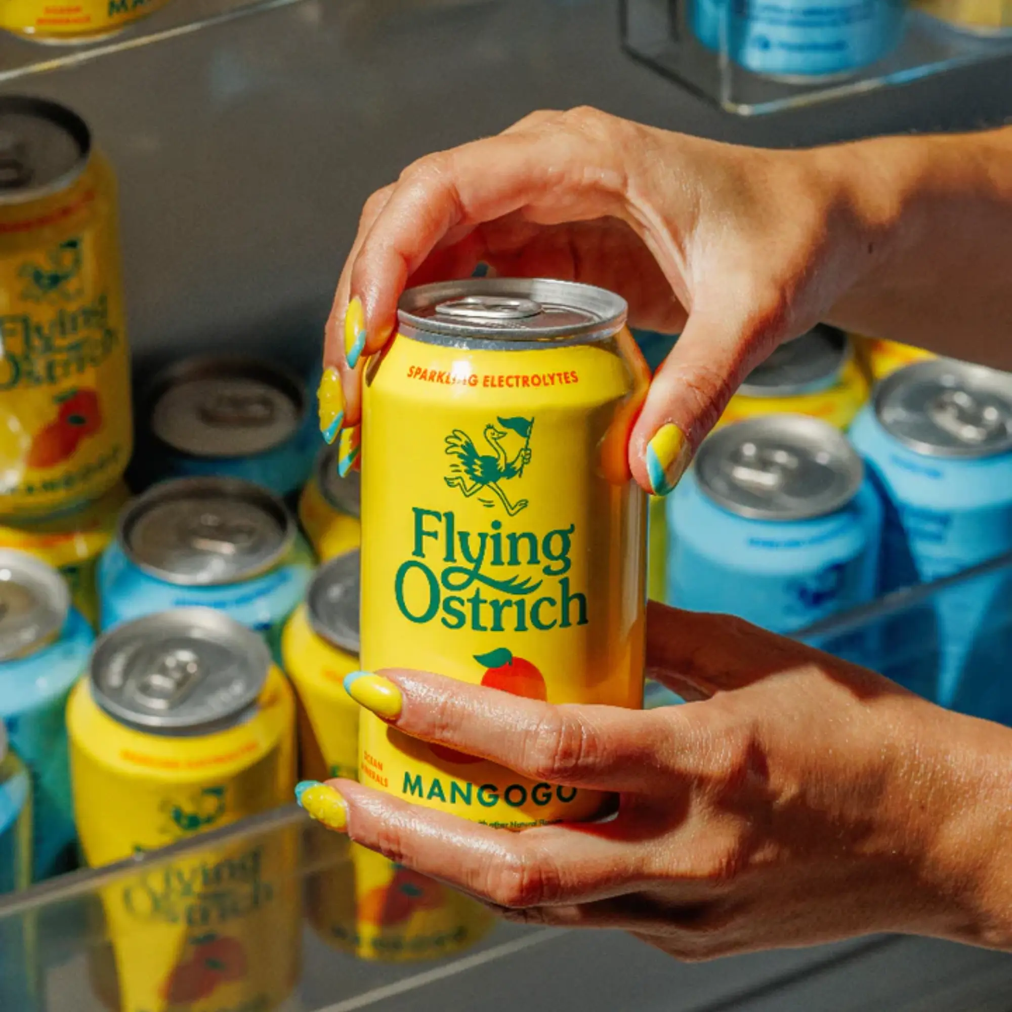 Flying Ostrich sparkling hydration beverage