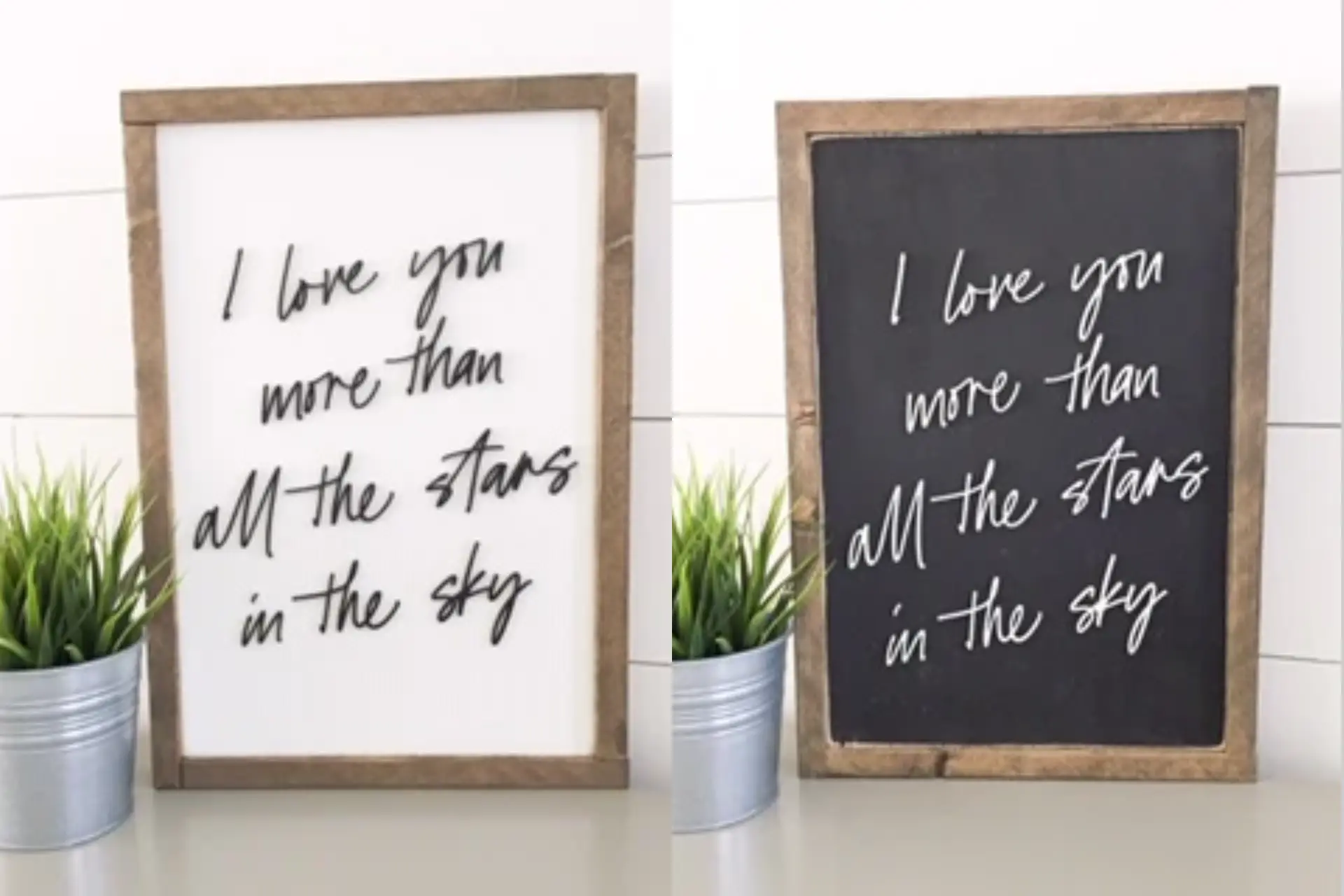 The Handmade Sign Co. I love you more sign
