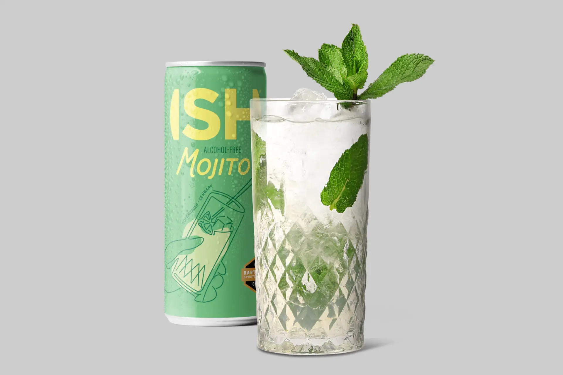 ISH Non-Alcoholic Mojito can