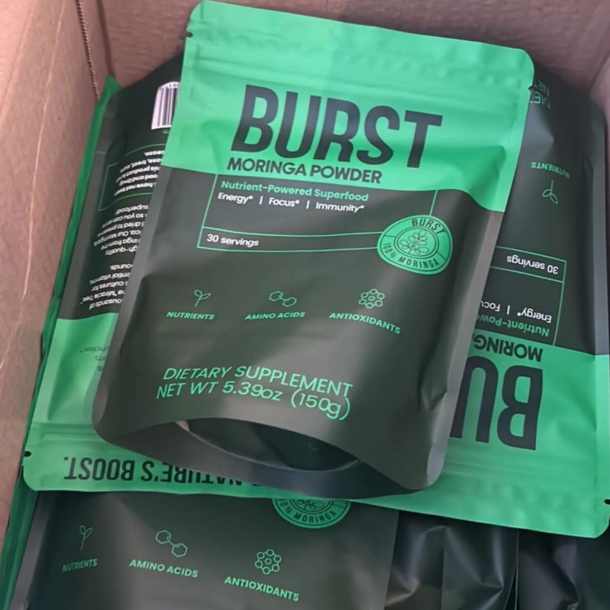 Burst moringa supplements