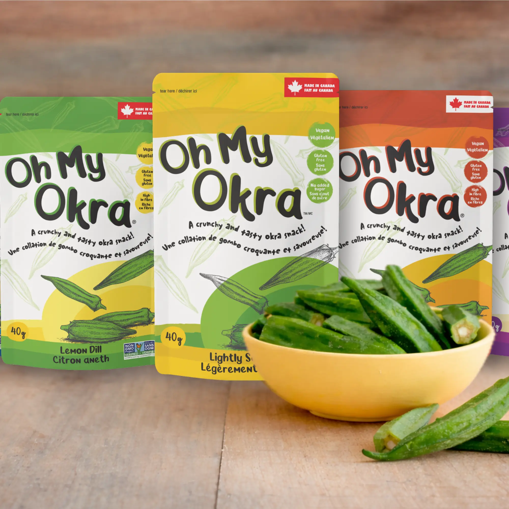 Oh My Okra dehydrated okra snack